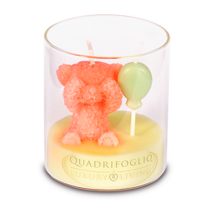 Bomboniere solidali Quadrifoglio Cup Candela rosa